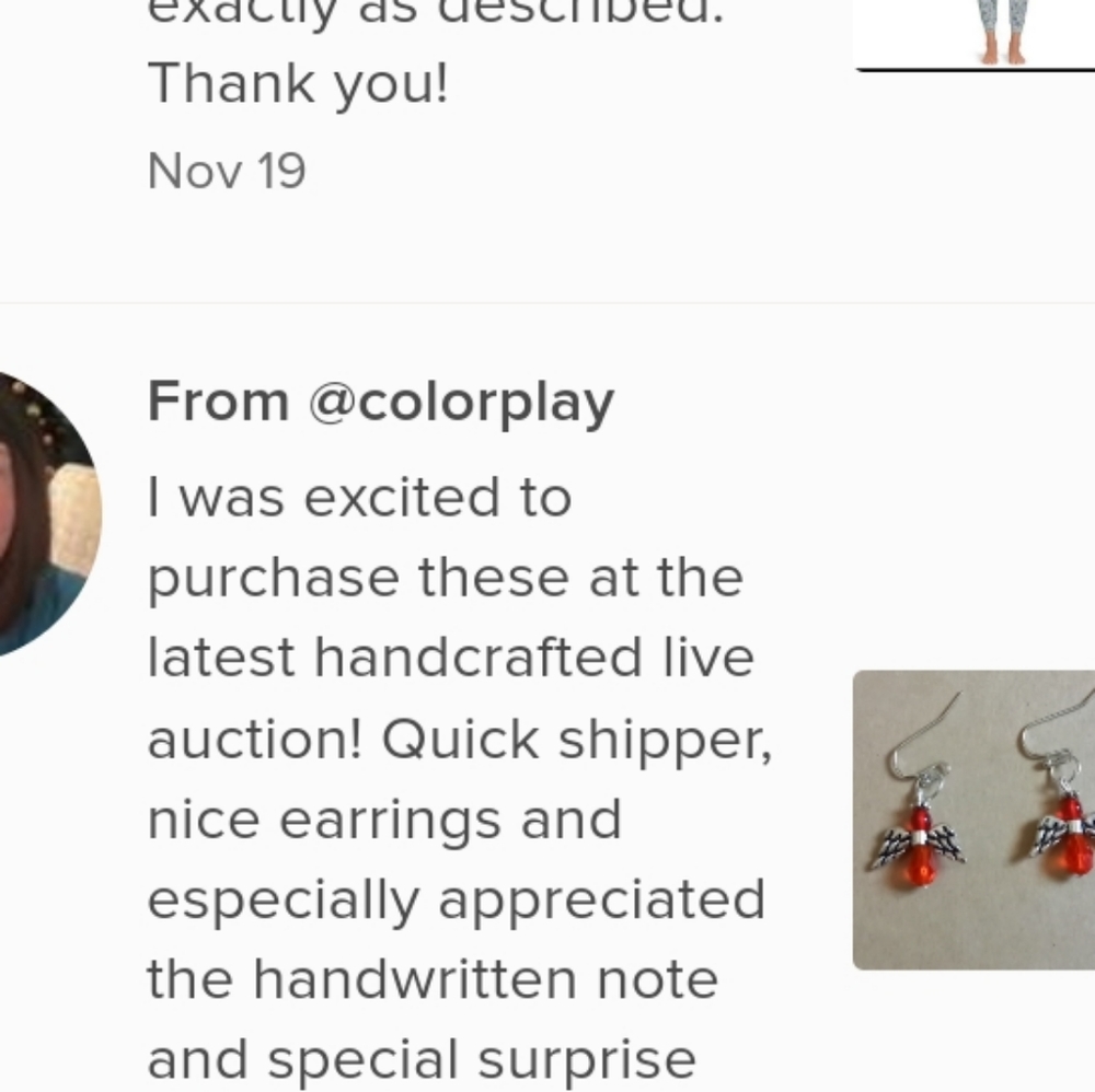 Wonderful reviews from my hand crafted customers - Picture 5 of 9